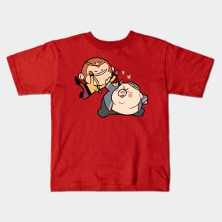 Tiny Monkey King and Pigsy Kids T-Shirt